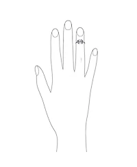 Bling Jewelry Butterfly Filigree Midi Toe Ring Oxidized Silver Sterling Band