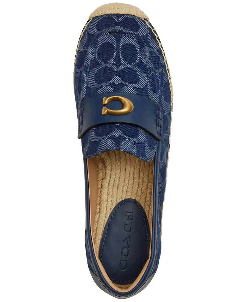 Coach Women's Camilla Logo Espadrille Flat Loafers