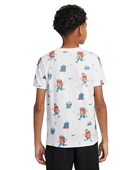 Nike Big Kids Sportswear Printed Crewneck T-Shirt
