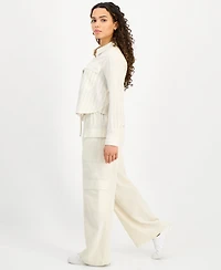 Dkny Jeans Petite High Rise Drawstring-Waist Cargo Pants