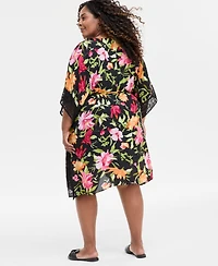 Jm Collection Plus Floral-Printed Dress, Exclusively at Macy's