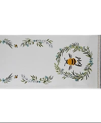 Design Imports Bee Kind Reversible Embellished Table Runner, 14" x 108"
