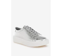 Cincinati Metallic Pleather Chunky Sneakers