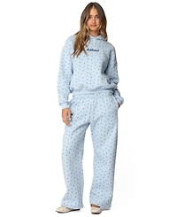 Edikted Womens Flower Power Sweatpants