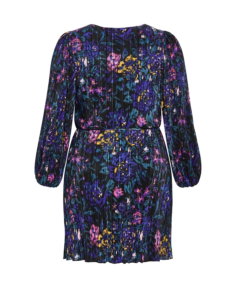 City Chic Plus Kira Print Dress