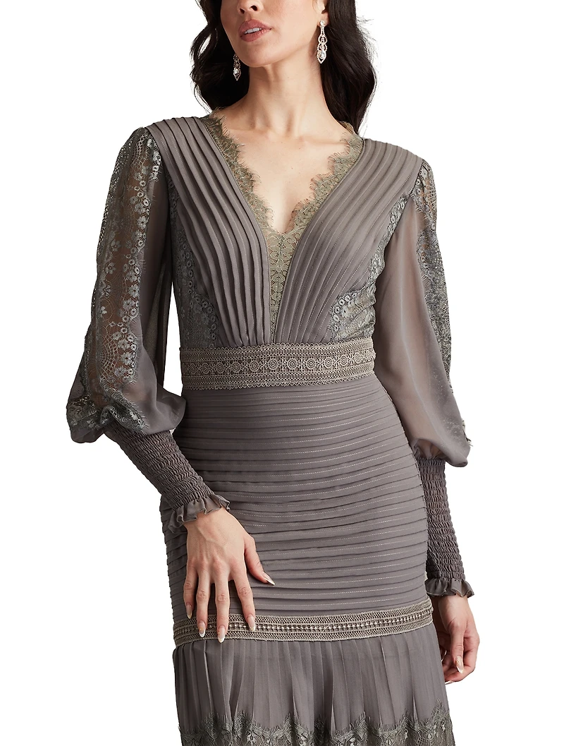 Tadashi Shoji Women's Nyssa Bishop Sleeve Dress