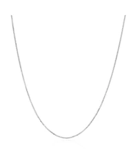 The Lovery Box Chain Necklace 14K White Gold 18 inches