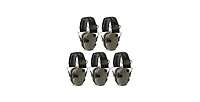 Walker's Razor Slim Electronic Shooting Muffs 5-Pack, Flat Dark Earth Fde