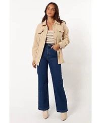 Petal and Pup Women's Arlow Tie Front Shacket