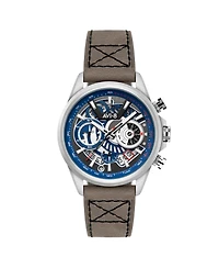 Avi-8 Men's Hawker Harrier Matador Chronograph Gray Leather Strap Watch, 44mm