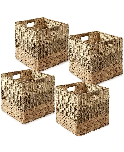 Casafield 10.5" x 10.5" Mixed Weave Storage Baskets