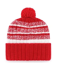 '47 Brand Men's Red Kansas City Chiefs 2024 Afc Champions Tavern Cuffed with Pom Knit Hat