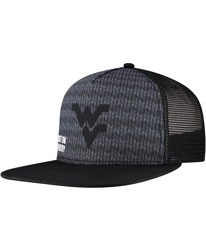 Legacy Athletic Men's Charcoal West Virginia Mountaineers Built on Bravery Shadow Snapback Hat