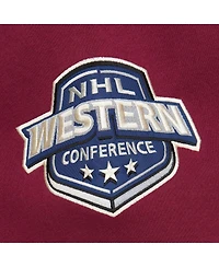 Mitchell & Ness Women's Burgundy Colorado Avalanche Heritage Lace-Up Pullover Sweatshirt