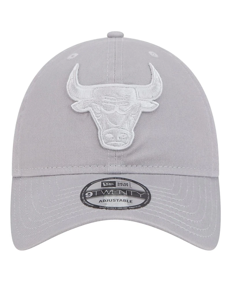 New Era Men's Gray Chicago Bulls Tonal 9TWENTY Adjustable Hat