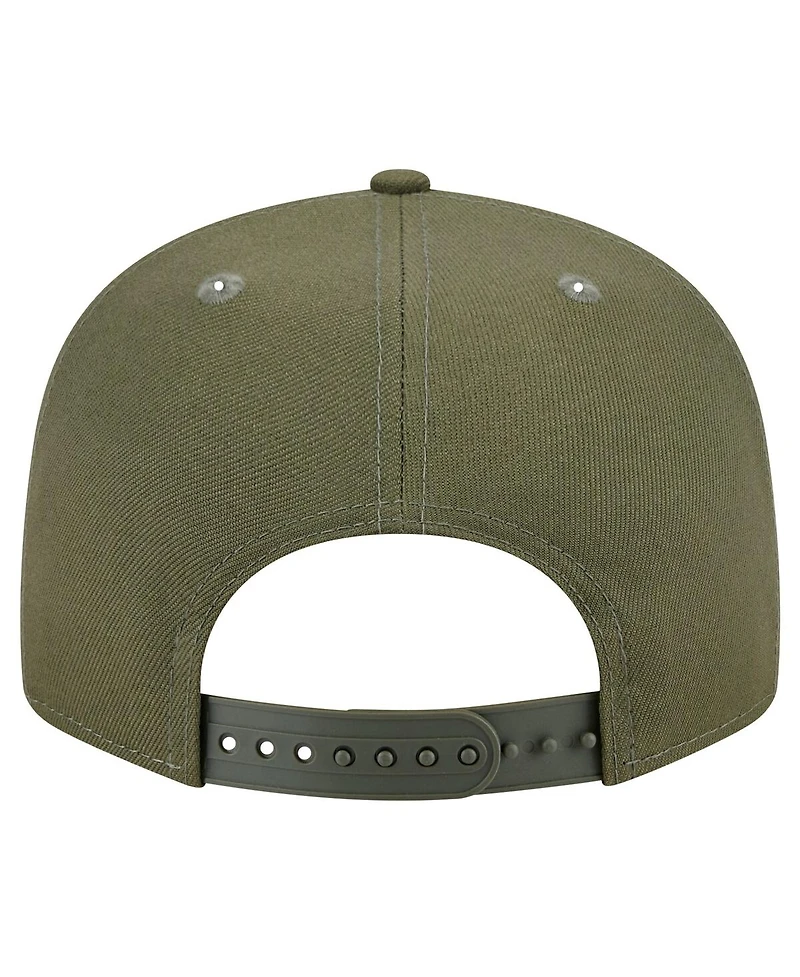 New Era Men's Olive Tennessee Titans Main 9FIFTY Snapback Hat