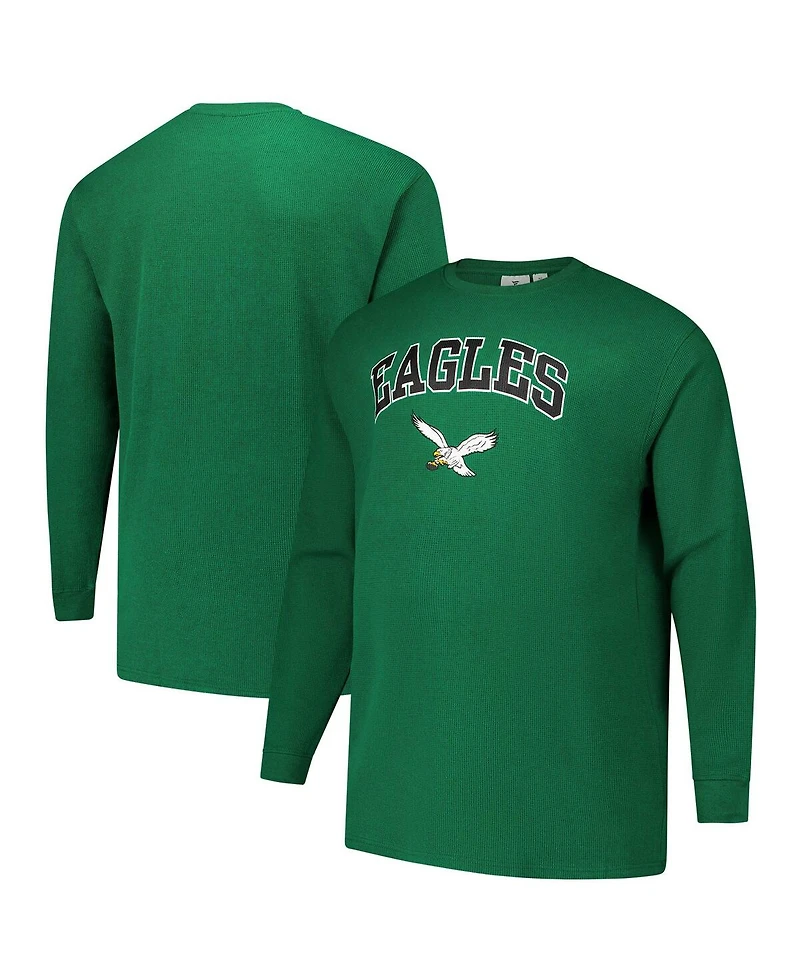 Fanatics Men's Kelly Green Philadelphia Eagles Big Tall Thermal Long Sleeve T-Shirt