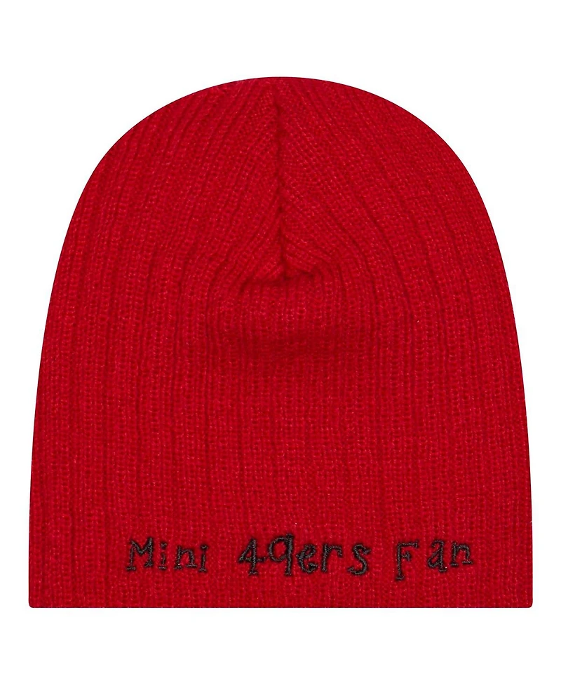 New Era Baby Boys and Girls Scarlet San Francisco 49ers Mini Knit Hat