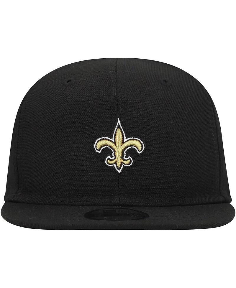 New Era Baby Boys and Girls Black New Orleans Saints My 1st 9FIFTY Adjustable Hat