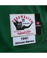 Mitchell & Ness Men's Jerome Brown Kelly Green Philadelphia Eagles 1991 Authentic Jersey