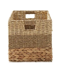 Casafield 10.5" x 10.5" Mixed Weave Storage Baskets, Natural
