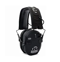 Walker s Razor Slim Electronic Quad Muff (Black) with Shooting Glasses (Clear