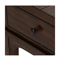 Aspen Skies End Table in Russet Brown