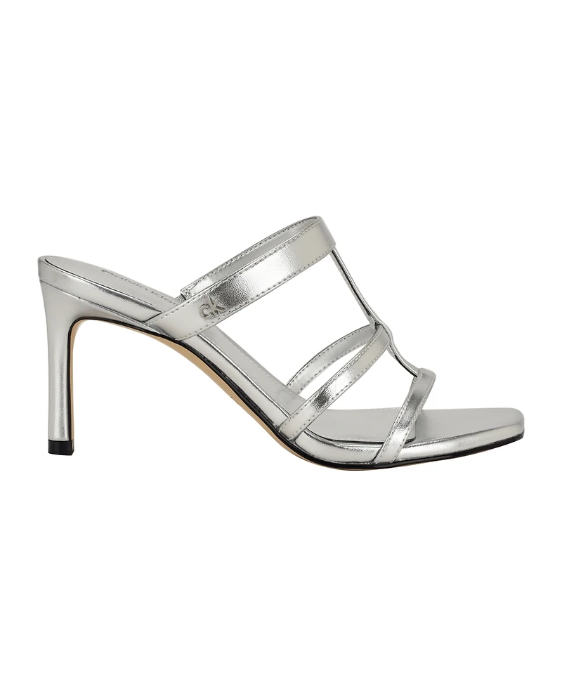 Calvin Klein Women's Hiledy Caged Slip-On Stiletto Sandals