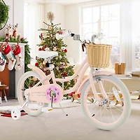 Kids Bike with Training Wheels and Adjustable Handlebar Seat Safe and Comfortable Bicycle for Toddlers and Young Riders