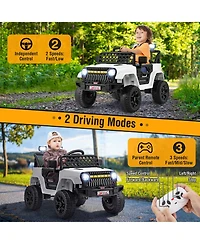 12V Kids Ride on Truck Car with Parental Remote and Music Player