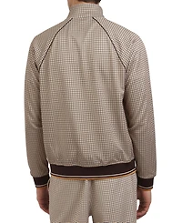 Ben Sherman Men's Regular-Fit Houndstooth Check Full-Zip Track Jacket
