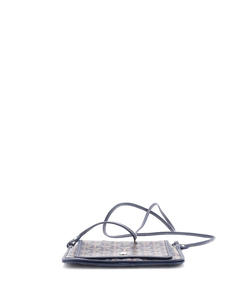 Pre-Owned Goyard Plumet Clutch Wallet Coated Canvas