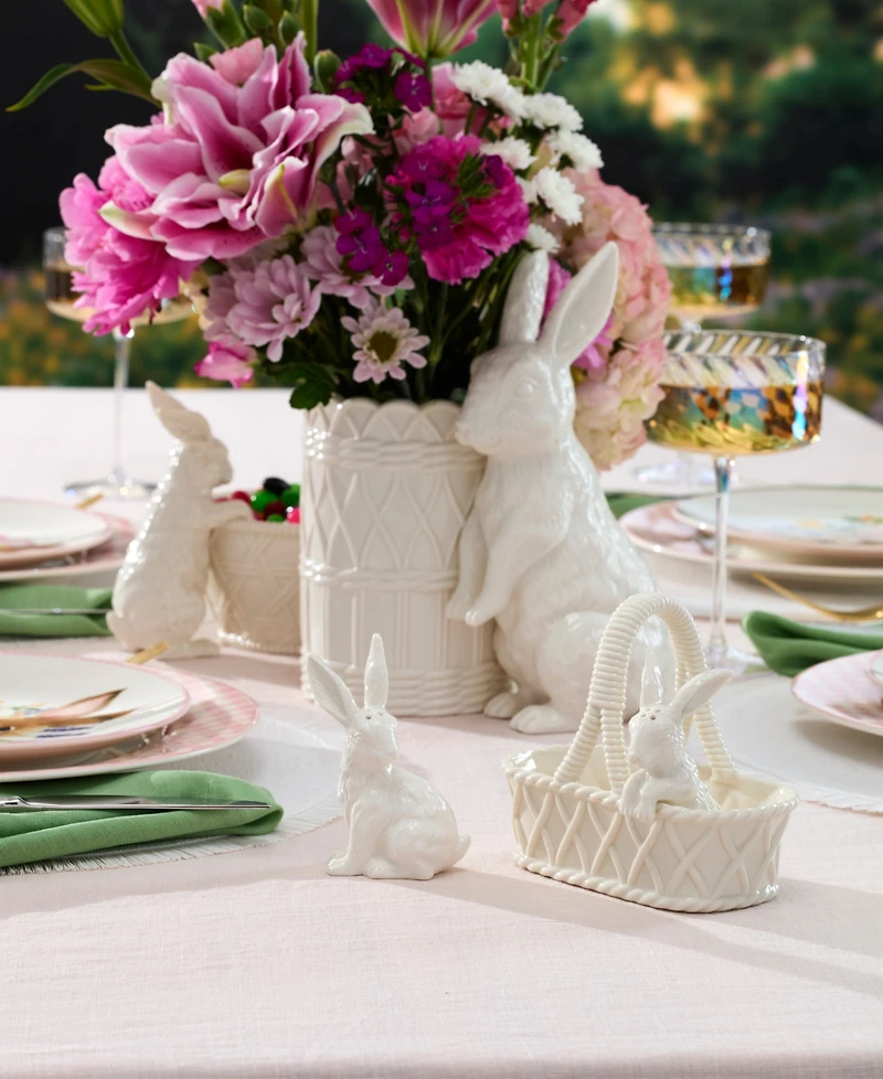 Lenox Wicker Creek Bunny Salt & Pepper Set