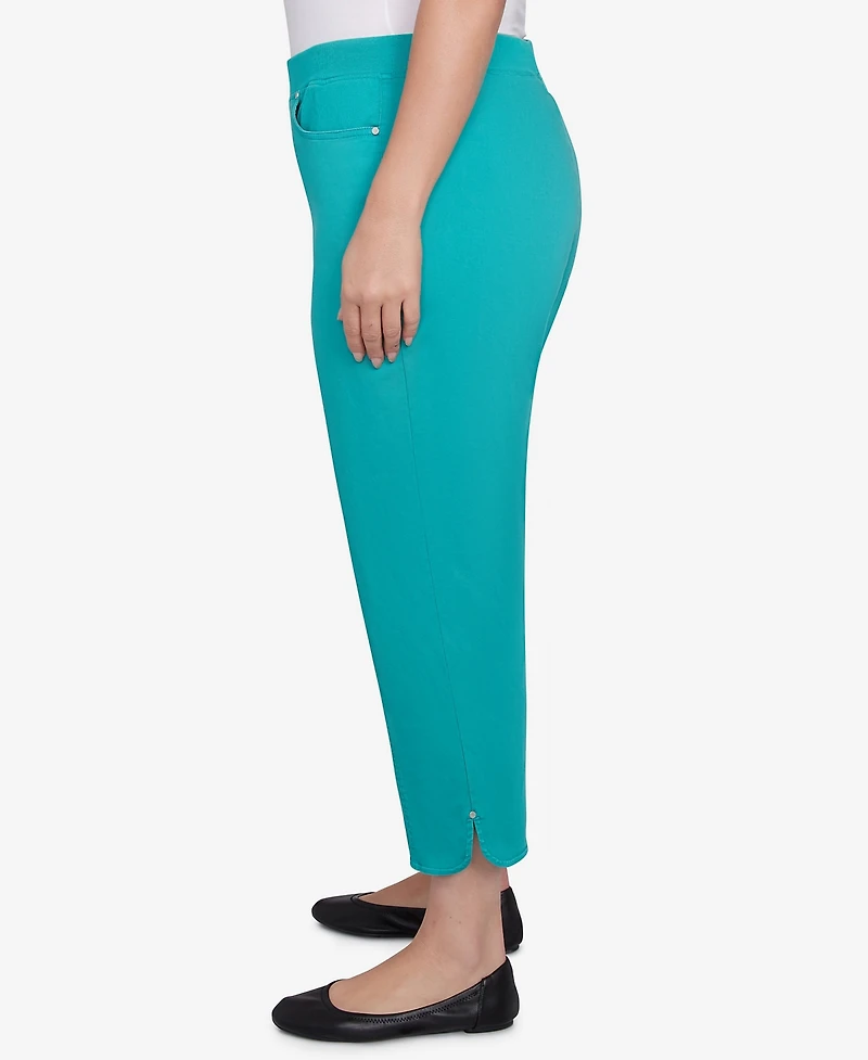 Alfred Dunner Plus Nantucket Tailored Tulip Hem Capris Pants