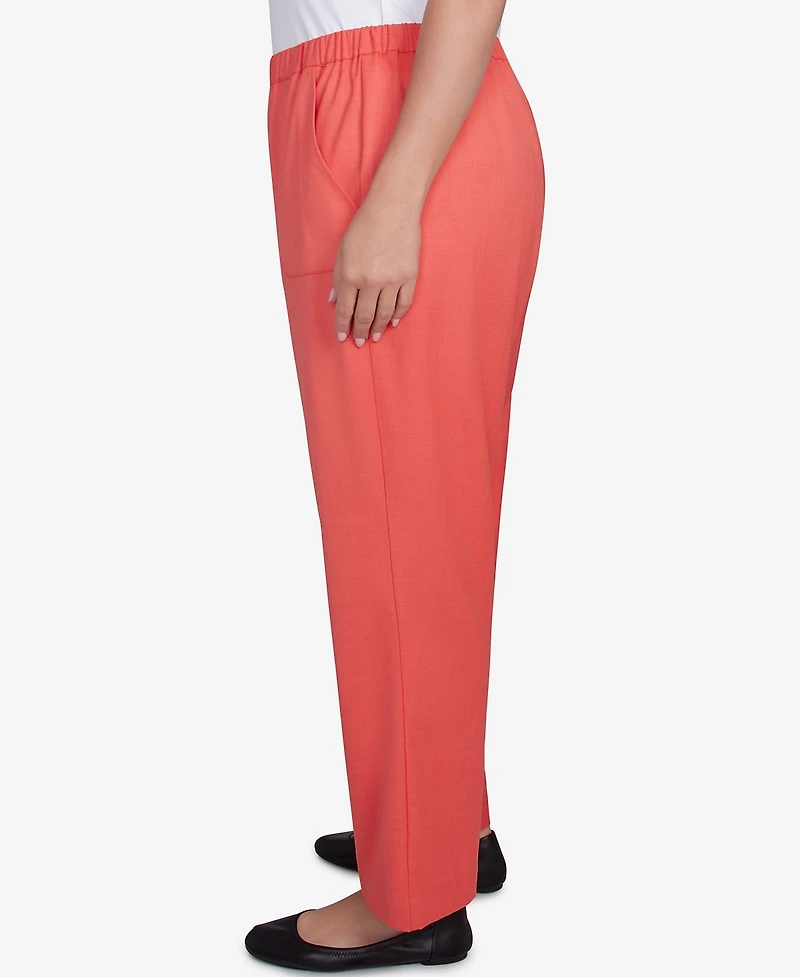 Alfred Dunner Plus Size Catalina Island Classic Balanced Side Pocket Short Length Pants