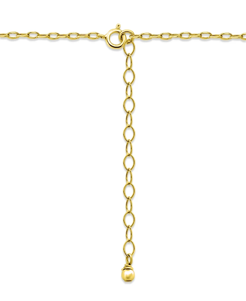 Giani Bernini Cubic Zirconia Pear Bezel Pendant Necklace, 16" + 2" extender, Exclusively at Macy's