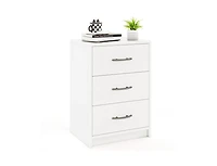 3-Drawer Nightstand with Storage for Bedroom or Living Room, Compact Design