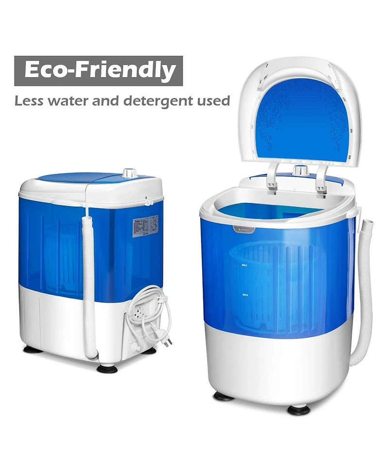 5.5 lbs Portable Semi Auto Washing Machine for Small Space
