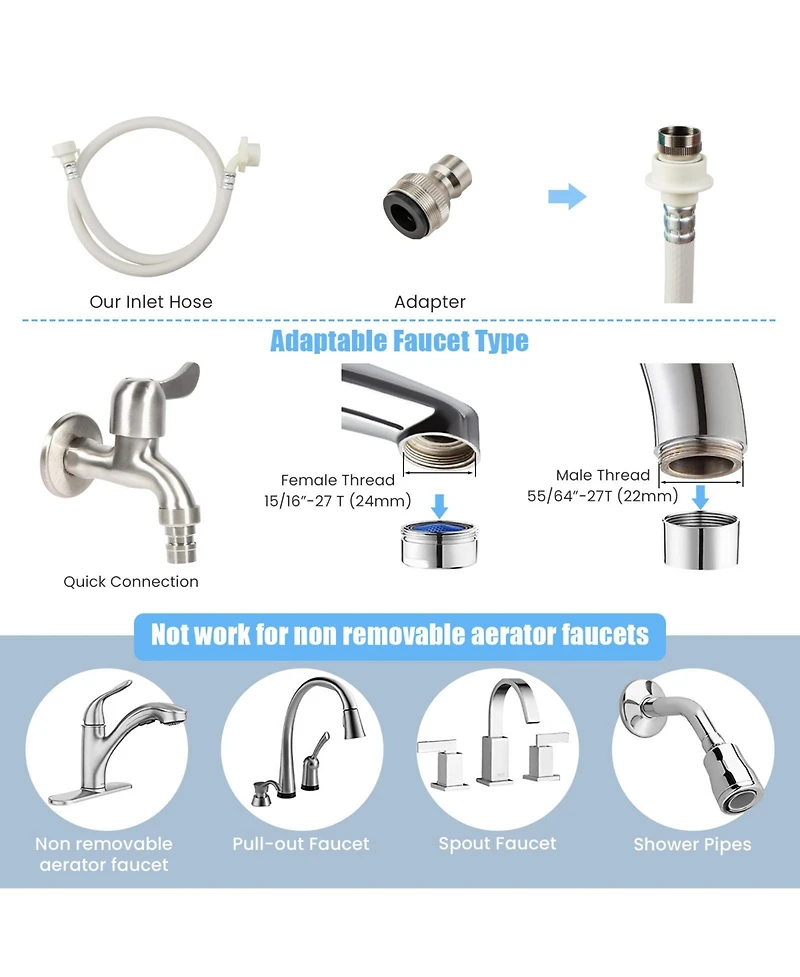 Full-Automatic Washing Machine with Built-in Barrel Light