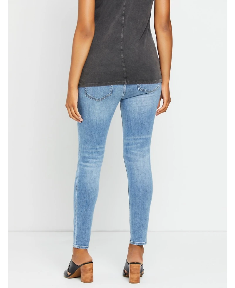 Women's Indigo Blue Secret Fit Over the Belly Skinny Leg Maternity Jeans - Motherhood