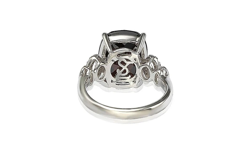Suzy Levian Sterling Silver Cubic Zirconia Cocktail Ring