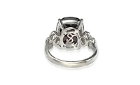 Suzy Levian Sterling Silver Cubic Zirconia Cocktail Ring
