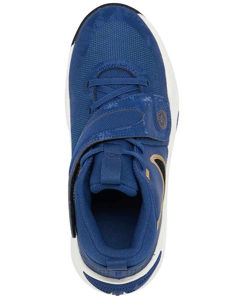 Nike Big Kids' Team Hustle D 11 Fastening Strap Basketball Sneakers from Finish Line