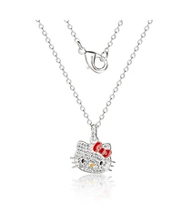Hello Kitty Crystal Necklace & Keychain Gift Set