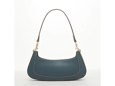 Susu Leather Saddle Bag Off White Crossbody Purse Cream Women's Handbag