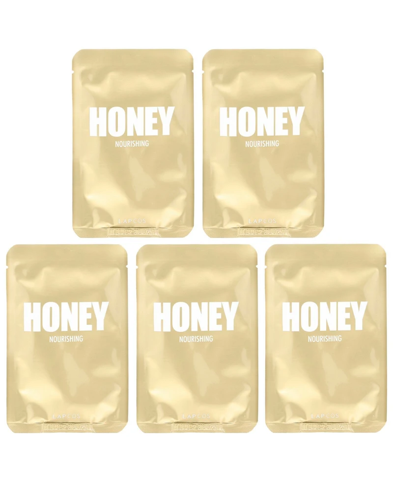 Lapcos Honey Beauty Sheet Mask Set Nourishing 5 Sheets