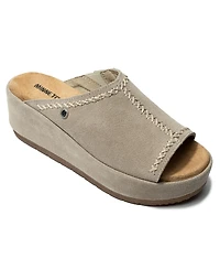 Minnetonka Women's Paislee Suede Wedge Sandals