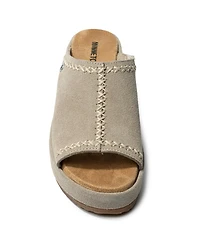 Minnetonka Women's Paislee Suede Wedge Sandals