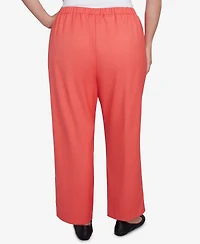 Alfred Dunner Plus Size Catalina Island Classic Balanced Side Pocket Short Length Pants