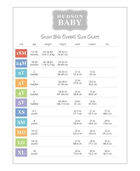 Hudson Baby Boys Unisex Snow Bib Overalls